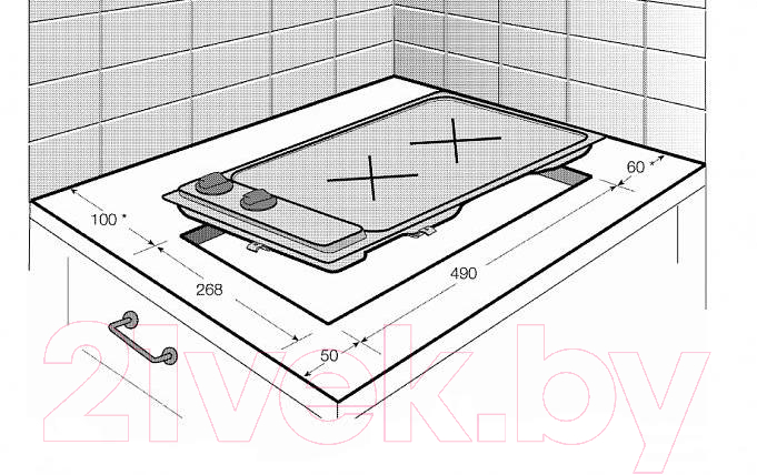 Газовая варочная панель Beko HDCG32221FX