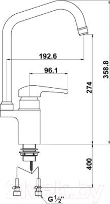 Смеситель Timo Classic 0046 FN (хром) - схема
