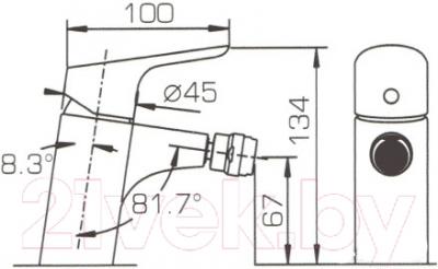 Смеситель Bravat Drop-D F348162C