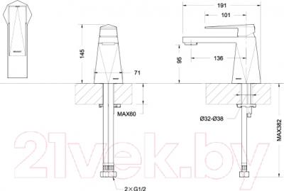 Смеситель Bravat Iceberg F176110C