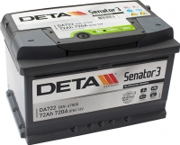 

Автомобильный аккумулятор Deta, Senator3 DA722