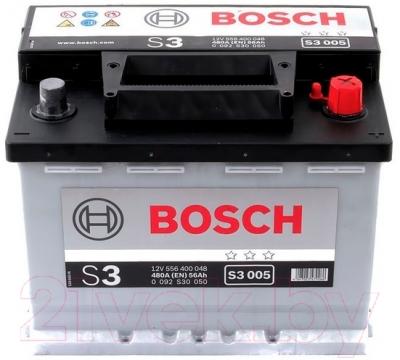Автомобильный аккумулятор Bosch S3 005 556400048 / 0092S30050 (56 А/ч)