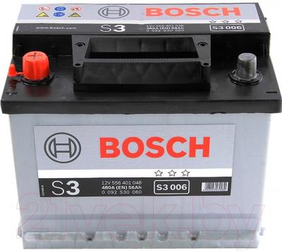 Автомобильный аккумулятор Bosch S3 006 556401048 / 0092S30060 (56 А/ч)