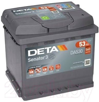 Автомобильный аккумулятор Deta Senator DA530 (53 А/ч)