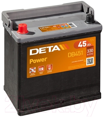 

Автомобильный аккумулятор Deta, Power DB451