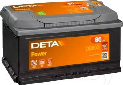 Автомобильный аккумулятор Deta Power DB802 (80 А/ч)