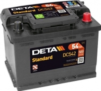 

Автомобильный аккумулятор Deta, Standart DC542