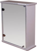 Шкаф с зеркалом для ванной Гамма 13 (белый, левый) - 