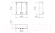 Миниатюра изображения товара Шкаф с зеркалом для ванной Гамма 14 (белый)