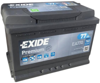 Автомобильный аккумулятор Exide Premium EA770 (77 А/ч) - 