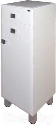 Шкаф-полупенал для ванной Гамма 31 оФ2 (белый, правый)