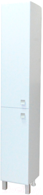 Шкаф-пенал для ванной Гамма 50.03 оФ2 (белый, левый)