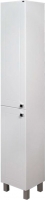 Шкаф-пенал для ванной Гамма Люкс 50.03 оФ2 (белый с фрезеровкой, левый) - 