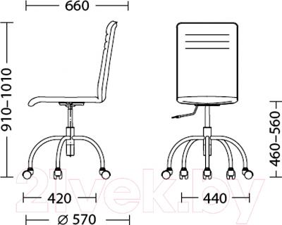 Кресло офисное Nowy Styl Roller GTS (FJ-2) - размеры
