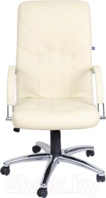Кресло офисное Nowy Styl Manager Steel Chrome (ECO-07) - вид спереди