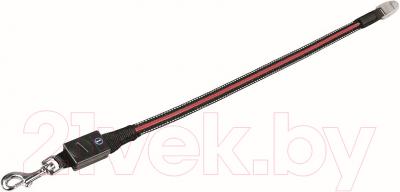 Поводок Flexi Vario Led Flash Belt FLX398 (S-M, черный)