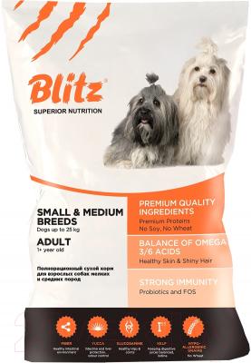 Сухой корм для собак Blitz Pets Adult Medium&Small Breed (3кг)
