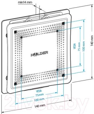 Кронштейн для телевизора Holder LCD-F1801М-B - схема, габариты