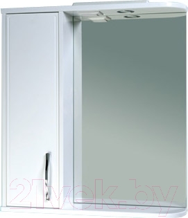 Шкаф с зеркалом для ванной АВН Сильвер 70 / 39.09-01