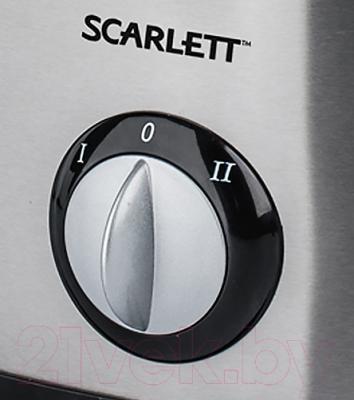 Соковыжималка электрическая Scarlett SC-JE50S17 (нержавеющая сталь) - переключение режимов