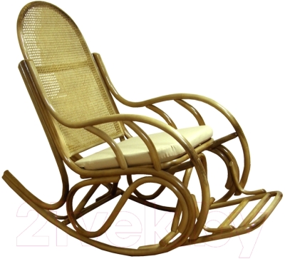 Кресло-качалка Черниговская  фабрика лозовых изделий Бриз №1 (натуральный, с подушкой)