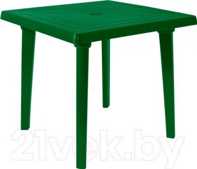 Стол пластиковый Алеана Квадратный 80x80 / 100012 (зеленый)