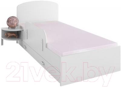 Односпальная кровать Meblik 173 Bed 90x190 (белый)
