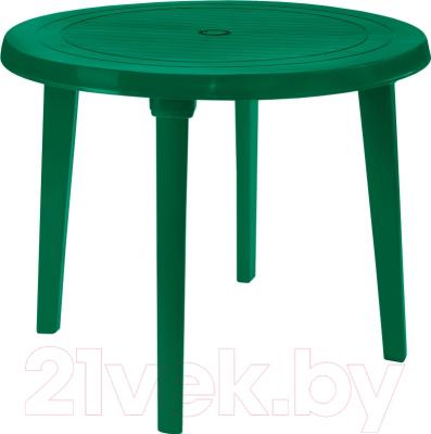 Стол пластиковый Алеана Круглый D90 (зеленый)