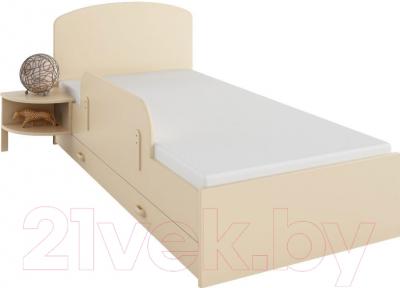 Односпальная кровать Meblik 173 Bed 90x190 (ваниль)