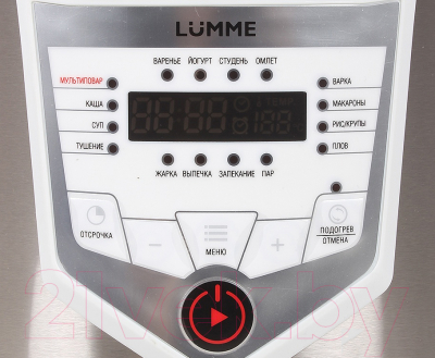Мультиварка Lumme LU-1446 Chef Pro (белый/шампань) - панель