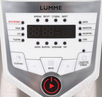 Мультиварка Lumme LU-1446 Chef Pro (розовый/белый) - панель