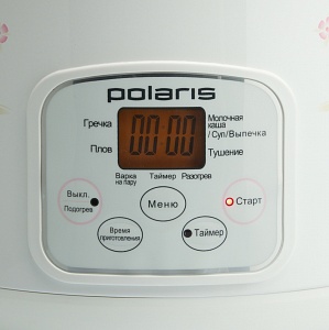 Мультиварка Polaris PMC 0508D (белый) - дисплей