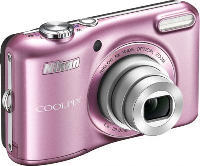 Компактный фотоаппарат Nikon Coolpix L28 Pink - общий вид