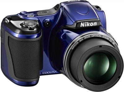Компактный фотоаппарат Nikon Coolpix L820 Blue - общий вид