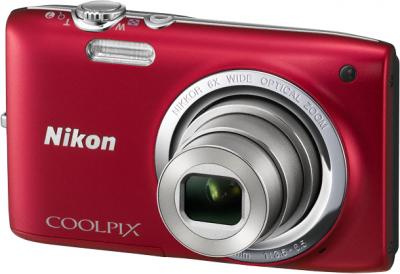 Компактный фотоаппарат Nikon Coolpix S2700 Red - общий вид