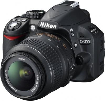 Зеркальный фотоаппарат Nikon D3100 Kit 18-55mm VR + 55-200mm VR - общий вид