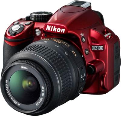 Зеркальный фотоаппарат Nikon D3100 Kit 18-55mm VR Red - общий вид