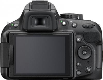 Зеркальный фотоаппарат Nikon D5200 Double Kit (18-55mm VR + 55-200mm VR) - дисплей, вид сзади