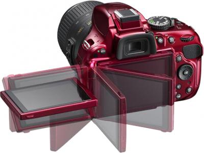Зеркальный фотоаппарат Nikon D5200 Kit 18-55mm VR Red - общий вид