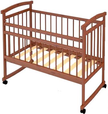 Детская кроватка Бэби Бум Аленка (Орех) - общий вид