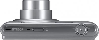 Компактный фотоаппарат Samsung ST150F Silver (EC-ST150FBPSRU) - вид сверху