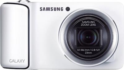 Компактный фотоаппарат Samsung Galaxy Camera EK-GC100 (белый) - общий вид