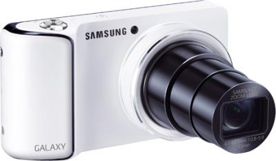 Компактный фотоаппарат Samsung Galaxy Camera EK-GC100 (белый) - общий вид