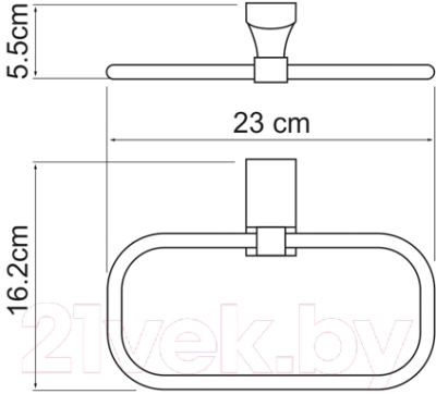 Держатель для полотенца Wasserkraft Exter K-5260