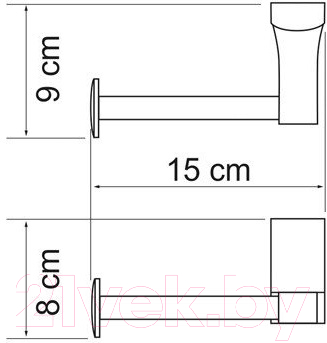 Держатель для туалетной бумаги Wasserkraft Leine K-5096