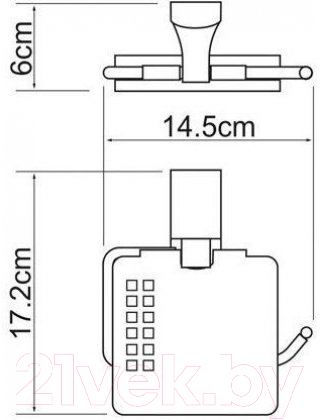 Держатель для туалетной бумаги Wasserkraft Leine K-5025