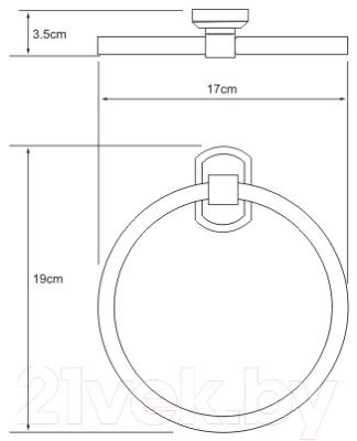 Кольцо для полотенца Wasserkraft Oder K-3060