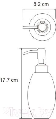Дозатор для жидкого мыла Wasserkraft Ruwer K-6799