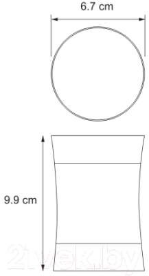 Стакан для зубной щетки и пасты Wasserkraft Wern K-7528