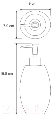Дозатор для жидкого мыла Wasserkraft Werra K-8299